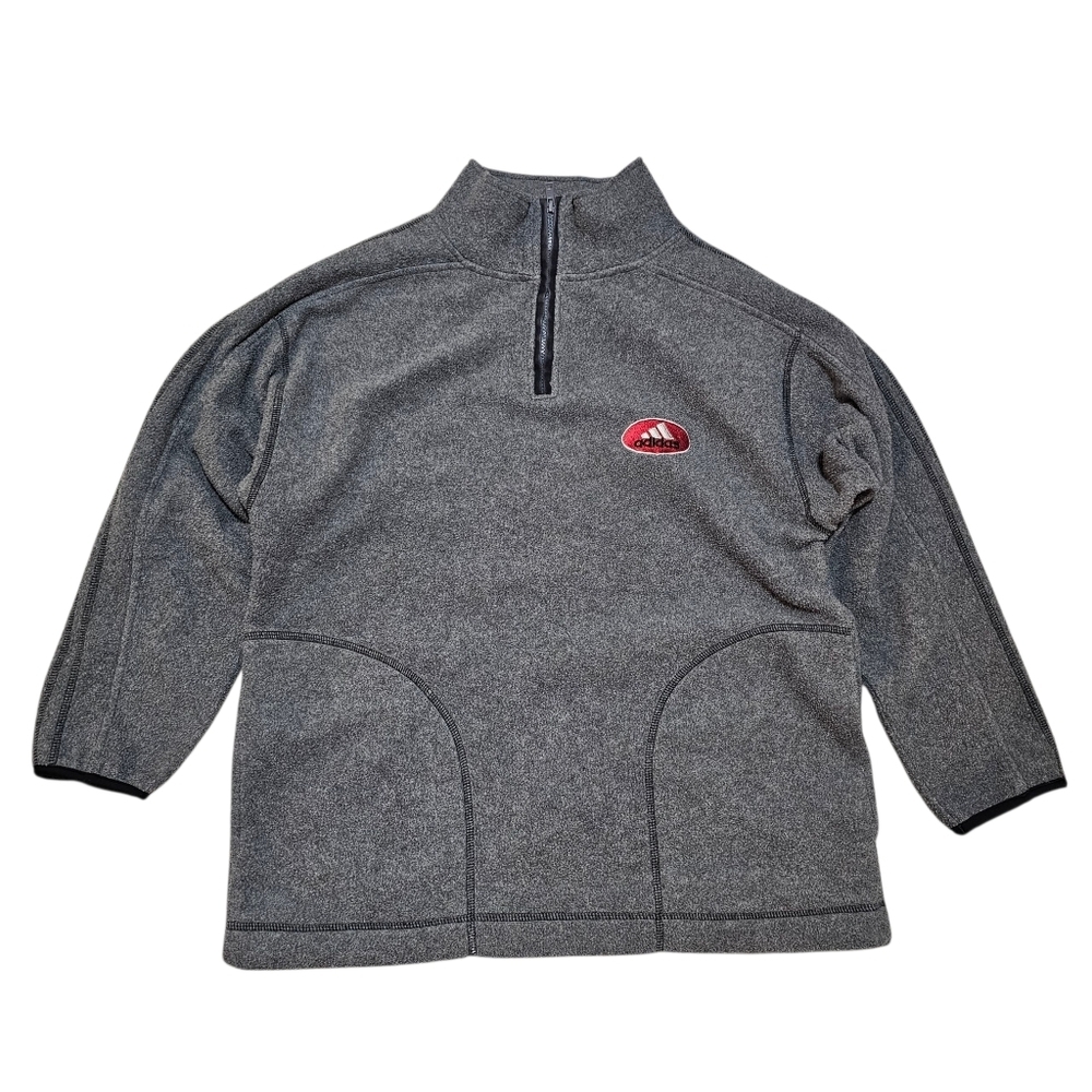 Vintage Adidas Fleece Quarter Zip Jacket